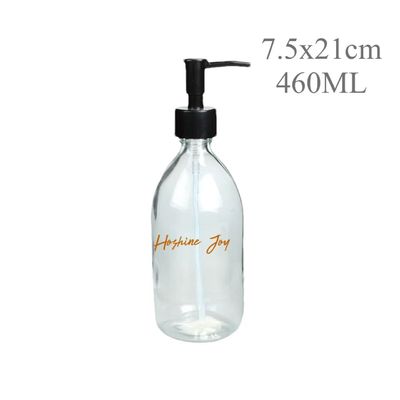 Refillable Liquid Glass Soap Dispenser Bottles 16Oz Hand And Dish Soap Dispensers