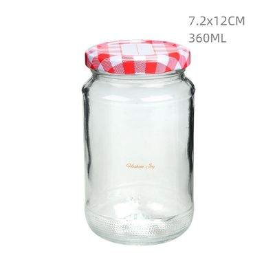 Regular Glass Mason Jar Dishwasher Safe 12OZ Embossed Logo Design