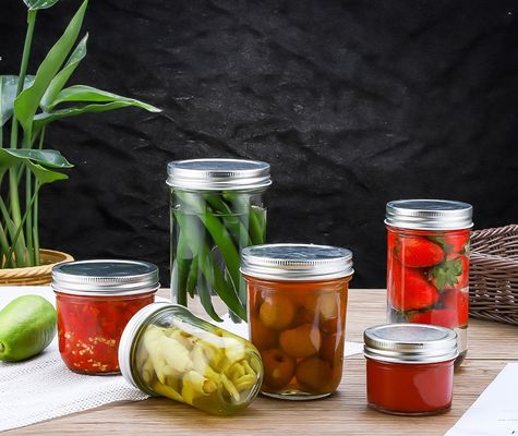 Clear Glass Jars For Storage And Display With Custom Labels All Purpose Small Mini Glass Jars